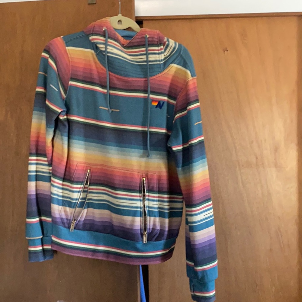 Aviator Nation Serape blue ninja hoodie